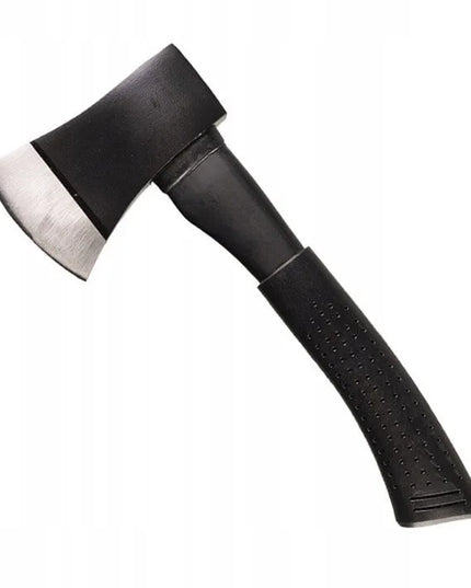 Kirvis Mil-Tec Black 28 cm, plieninis su gumine rankena