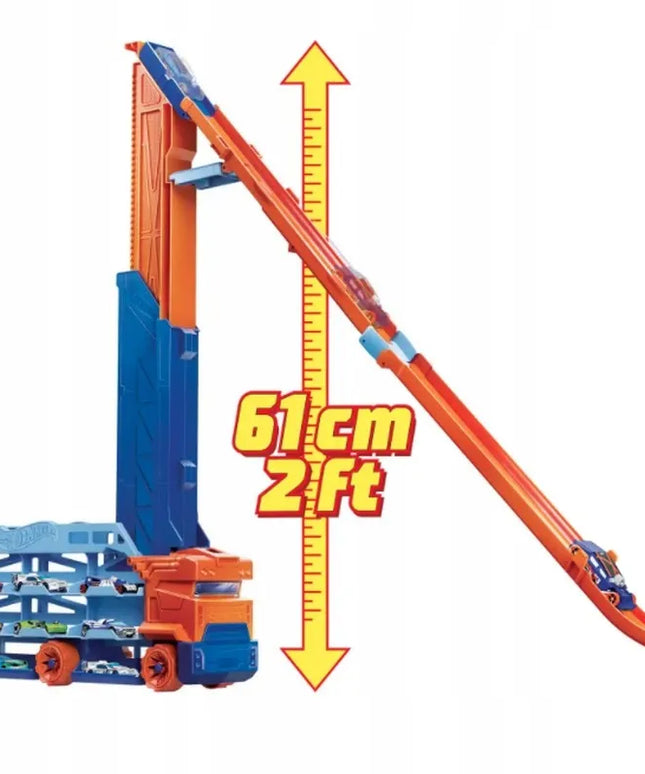 „Hot Wheels City Transporter“ automobilių trasa „Epinis nusileidimas“ 2 viename