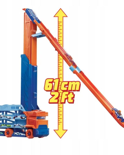 „Hot Wheels City Transporter“ automobilių trasa „Epinis nusileidimas“ 2 viename