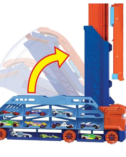 „Hot Wheels City Transporter“ automobilių trasa „Epinis nusileidimas“ 2 viename
