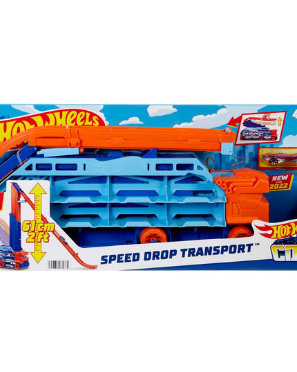 „Hot Wheels City Transporter“ automobilių trasa „Epinis nusileidimas“ 2 viename