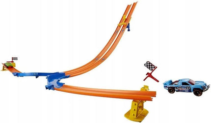 Hot Wheels STUNT TRACKS dvigubo nusileidimo automobilių trasa