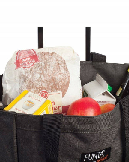 Krepšys ant ratukų / kabininis Punta Wheel Classic - plieno pilkos spalvos