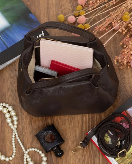 Moteriška natūralios odos rankinė per petį Vera Pelle Bolsa Choco