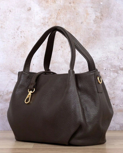 Moteriška natūralios odos rankinė per petį Vera Pelle Bolsa Choco