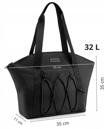 Moteriška talpi „shopper“ rankinė mokyklai ir darbui, nešiojama ant peties, ZAGATTO