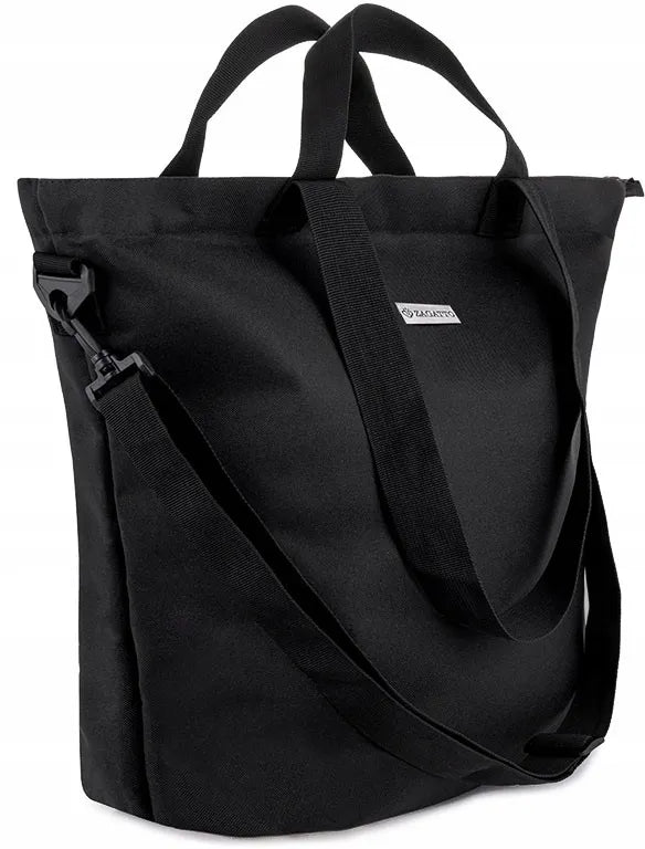 Moteriška juoda shopper rankinė Zagatto® ZG 621 darbui, apsipirkimui ir nešiojimui ant peties