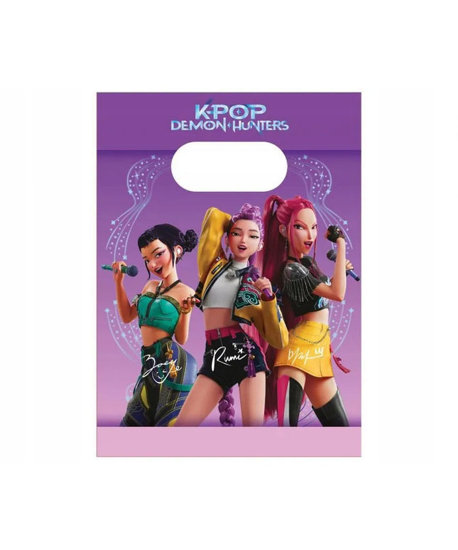 K-POP DEMON HUNTERS popieriniai maišeliai (FSC), 4 vnt.