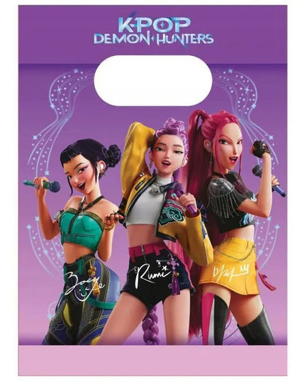K-POP DEMON HUNTERS popieriniai maišeliai (FSC), 4 vnt.