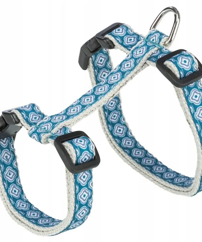 Trixie petneši su pavadėliu, katėms, mėlynos, 27–45 cm/13 mm, 1,20 m