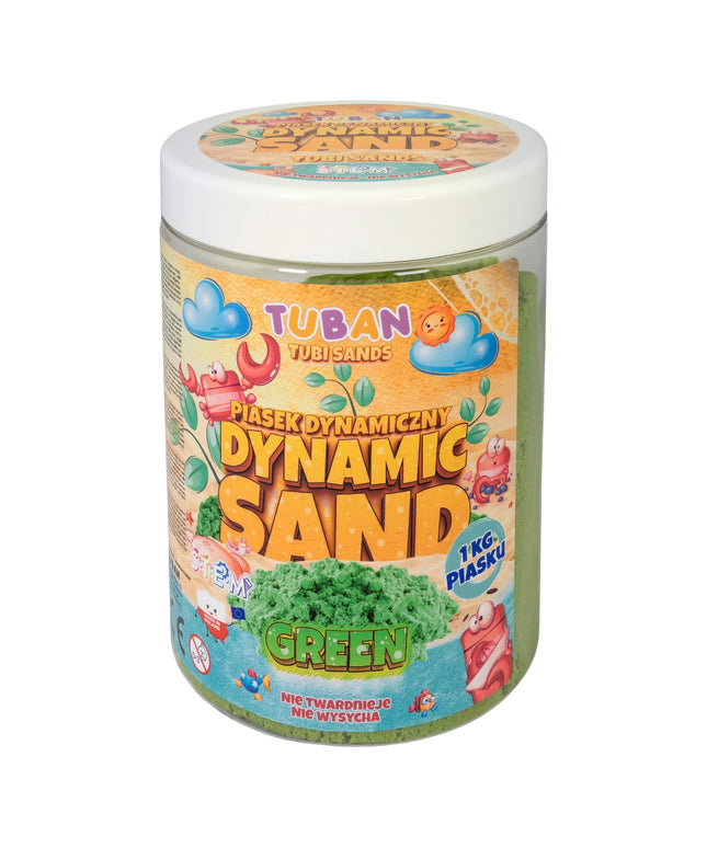 Tuban dinaminis smėlis, 1 kg, žalias