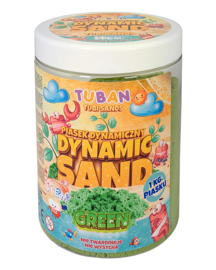 Tuban dinaminis smėlis, 1 kg, žalias