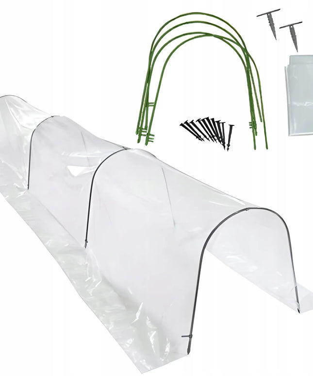 Folinis tunelis mini sodo šiltnamis augalų auginimui 1.8 x 10 m