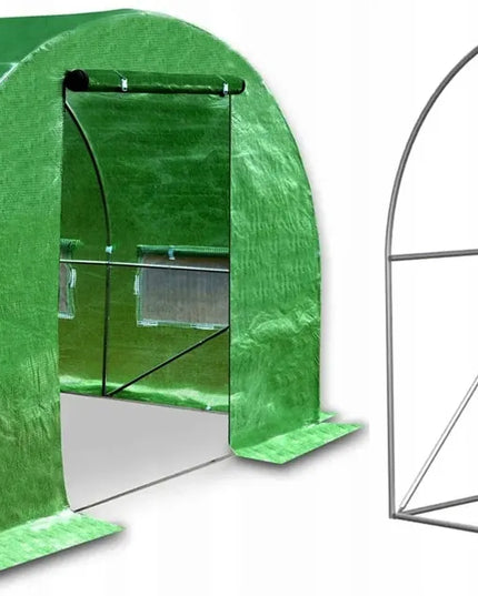 Sodo plėvelinis šiltnamis [18 m²] 6x3x2 [PLĖVELĖ + KARKASAS] | STORAS 25 mm