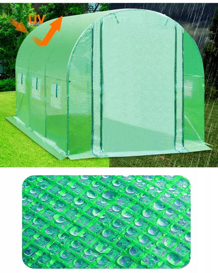Holla Garden plėvelinis šiltnamis 350x200 cm, žalias, 7 m², 6 langai