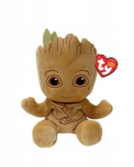 TY Beanie Babies Marvel Groot minkštas žaislas, 15 cm