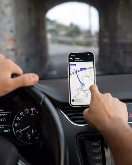 Magnetinis automobilinis telefono laikiklis ant prietaisų skydelio, suderinamas su MagSafe