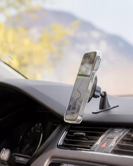 Magnetinis automobilinis telefono laikiklis ant prietaisų skydelio, suderinamas su MagSafe
