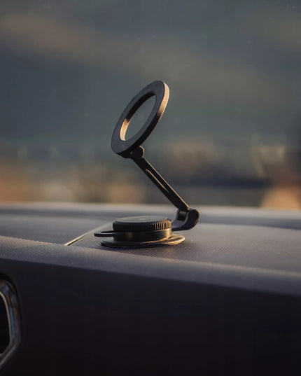 Automobilinis telefono laikiklis į prietaisų skydelį su MagSafe funkcija ir sukimosi mechanizmu
