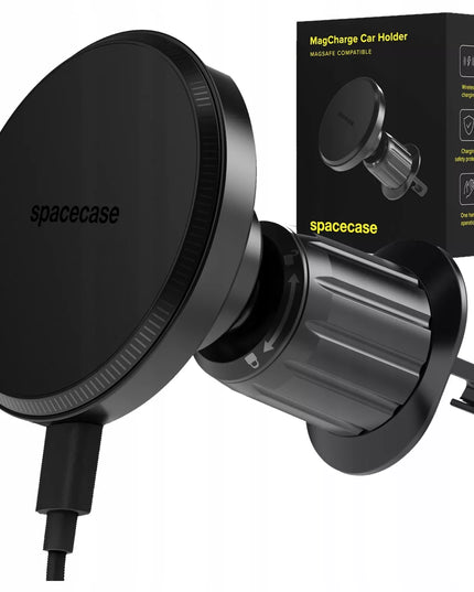 Spacecase automobilinis telefono laikiklis į ventiliacijos groteles su MagSafe krovikliu