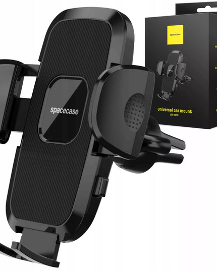 Spacecase automobilinis telefono laikiklis į ventiliacijos groteles, juodas