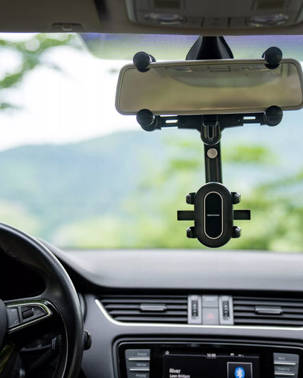 AUTOMOBILINIS TELEFONO LAIKIKLIS ANT GALINIO VAIZDO VEIDRODĖLIO TVIRTAS