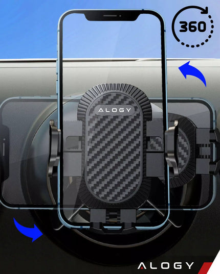 Automobilinis telefono laikiklis tvirtinamas prie stiklo arba prietaisų skydelio