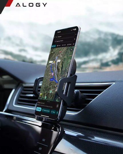 Automobilinis telefono laikiklis tvirtinamas prie stiklo arba prietaisų skydelio