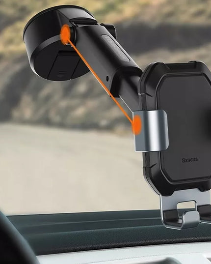 BASEUS gravitacinis automobilinis telefono laikiklis ant stiklo arba prietaisų skydelio, tvirtas