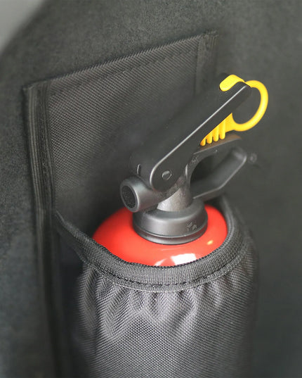 Automobilinio gesintuvo laikiklis – dėklas su tvirtinimo lipukais