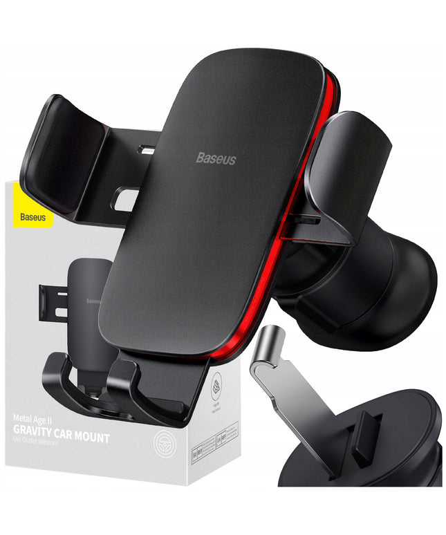 Gravitacinis automobilinis telefono laikiklis BASEUS ant ventiliacijos grotelių