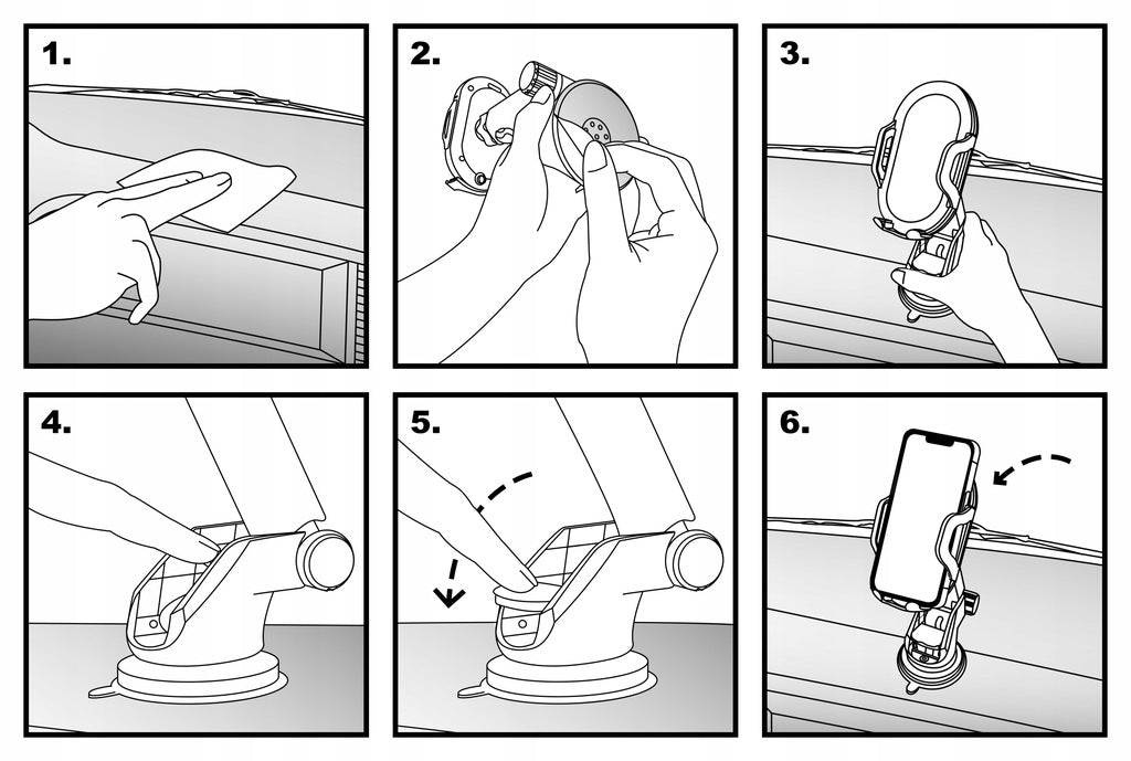 STIPRUS AUTOMOBILINIS TELEFONO LAIKIKLIS ANT STIKLO, PRIETAISŲ SKYDELIO, VENTILIACIJOS GĖLELIŲ + 3IN1 USB LAIDAS