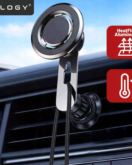 Magnetinis automobilinis telefono laikiklis į ventiliacijos groteles MagSafe iPhone 16 15 14