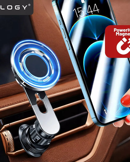 Magnetinis automobilinis telefono laikiklis į ventiliacijos groteles MagSafe iPhone 16 15 14