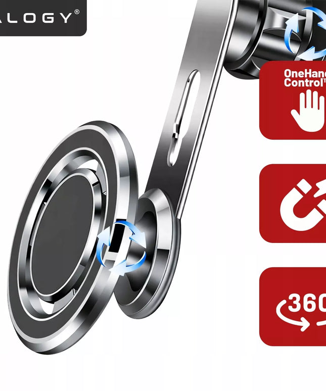 Magnetinis automobilinis telefono laikiklis į ventiliacijos groteles MagSafe iPhone 16 15 14
