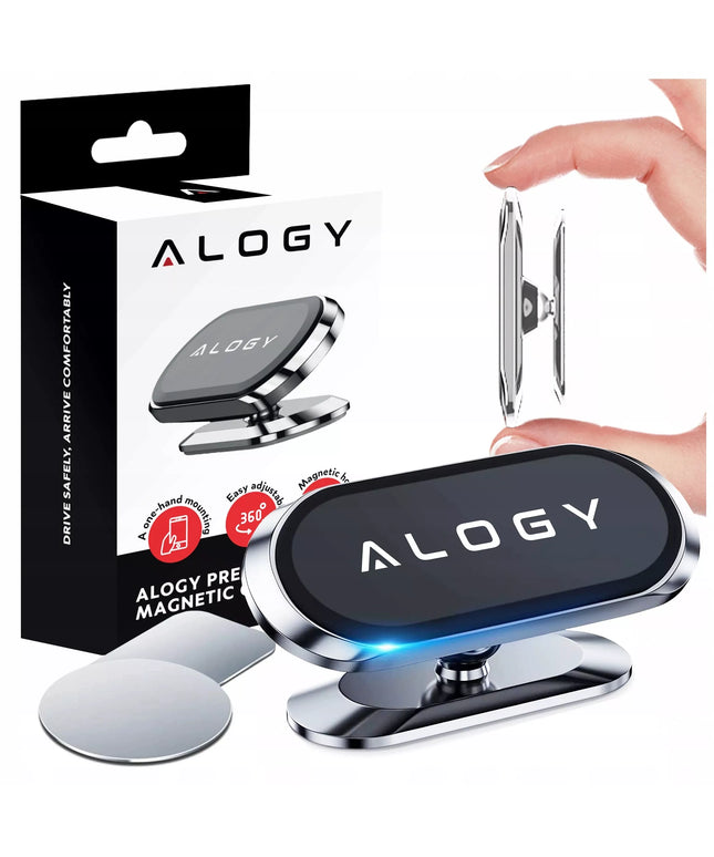 Alogy magnetinis automobilinis telefono laikiklis su MagSafe funkcija prietaisų skydeliui