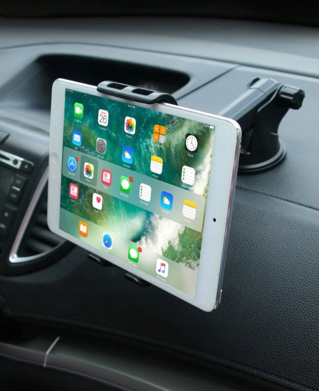 Automobilinis laikiklis planšetei 7-11 colių ant priekinio stiklo arba prietaisų skydelio