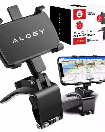 Automobilinis telefono laikiklis, tvirtinamas ant prietaisų skydelio, stogelio ar automobilio konsolės