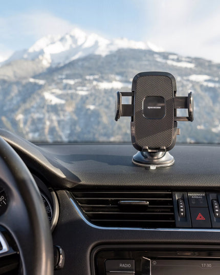Automobilinis telefono laikiklis tvirtinamas ant priekinio stiklo arba prietaisų skydelio