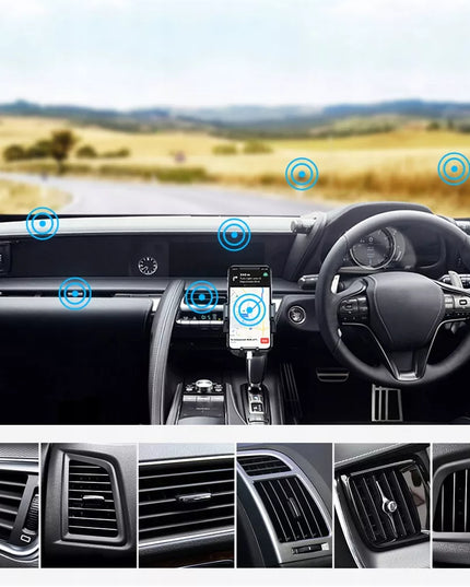 Automobilinis telefono laikiklis ant stiklo ir prietaisų skydelio Alogy