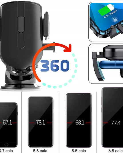 Automobilinis telefono laikiklis ant stiklo ir prietaisų skydelio Alogy