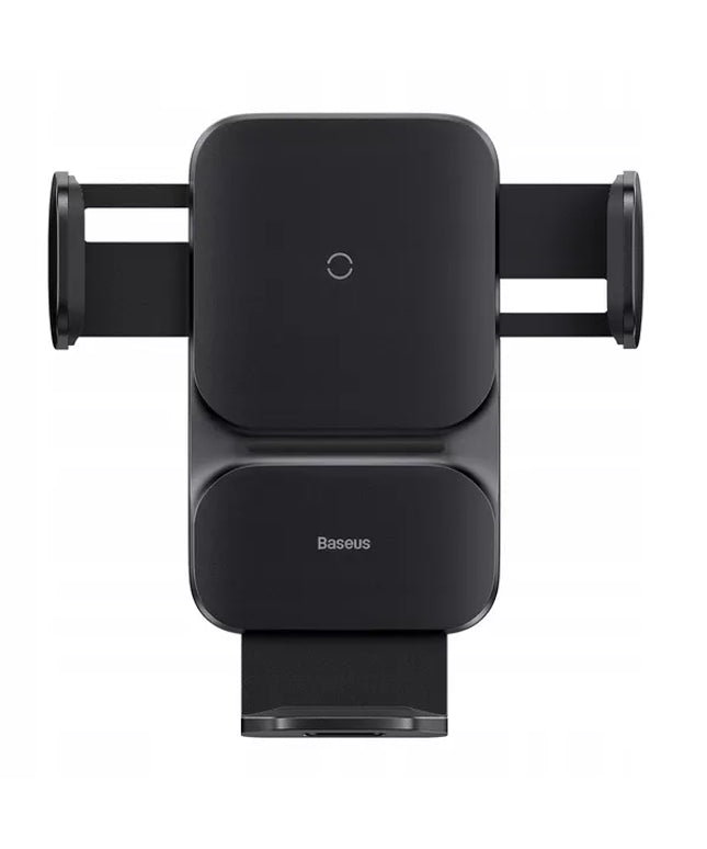 Automobilinis telefono laikiklis su greitojo įkrovimo funkcija BASEUS Qi 15W