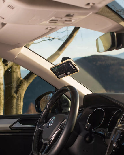 Automobilinis telefono laikiklis su siurbtuku, automatinis, skirtas „MagSafe“, montuojamas ant stiklo