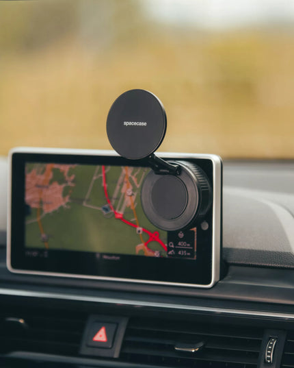 Automobilinis telefono laikiklis su vakuuminiu siurbtuku, skirtas MagSafe, montuojamas ant stiklo