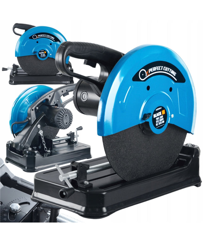 Kampinis pjūklas plieno pjovimui 355 mm diskas BLACK