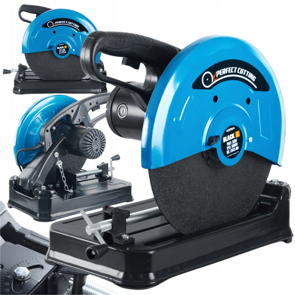 Kampinis pjūklas plieno pjovimui 355 mm diskas BLACK