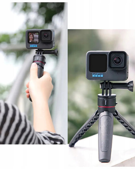 Ulanzi Go-Quick II mini trikojis ir asmenukių lazdelė 24 cm su GoPro Hero 13, 12, 11, 10, 9 adapteriu