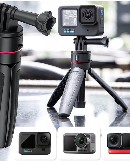 Ulanzi Go-Quick II mini trikojis ir asmenukių lazdelė 24 cm su GoPro Hero 13, 12, 11, 10, 9 adapteriu