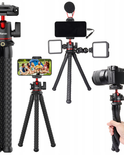 Ulanzi MT-33 lankstus trikojis, 32 cm, su rutuline galvute ir išmaniojo telefono laikikliu