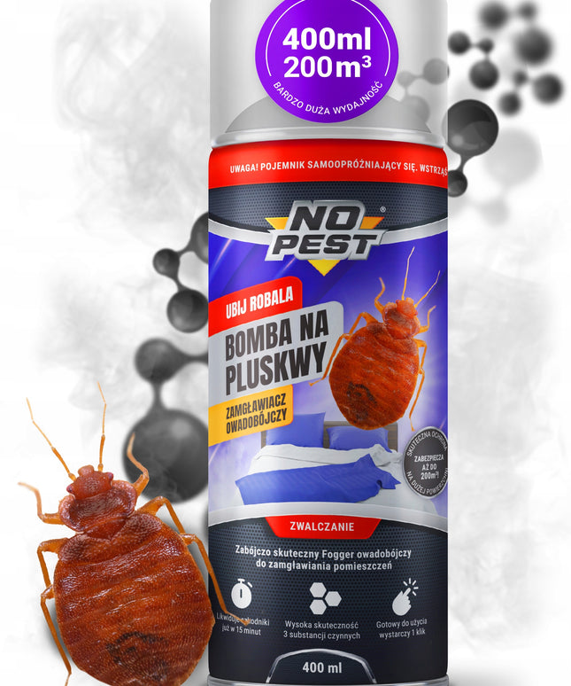 ULTRABAI STIPRUS AEROSOLINIS FOGGERIS NUO BLAKIŲ IR TARAKONŲ, 400ML, 2 VNT.